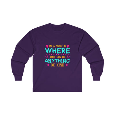 IN A WORLD Cotton Long Sleeve Tee