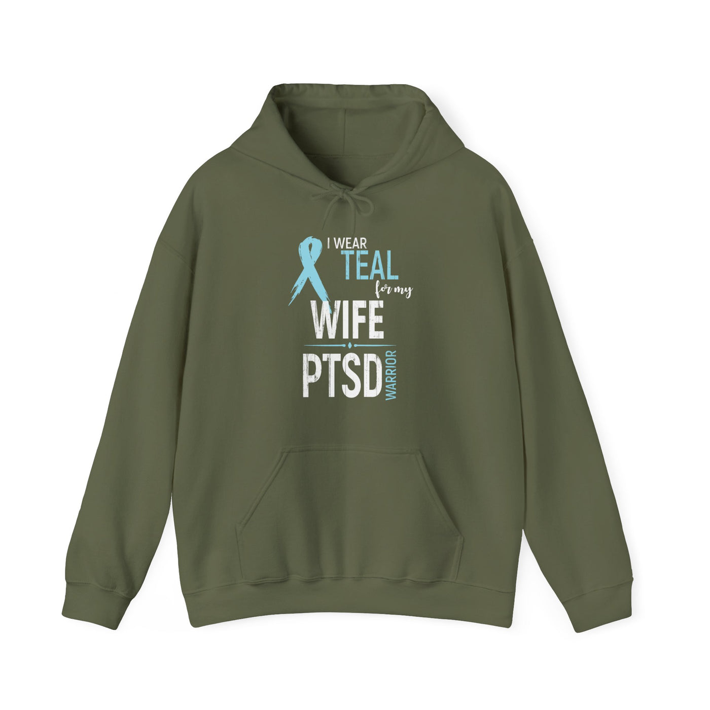 I wear teal Hooded Sweatshirt