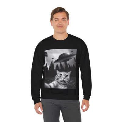 Cat Selfie Crewneck Sweatshirt