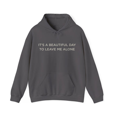 Beautiful day to leave me alone Hooded Sweatshirt