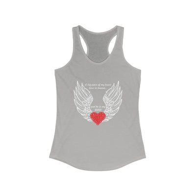 He is my dad Racerback Tank