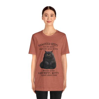 Annoyed Kitty Short Sleeve Tee