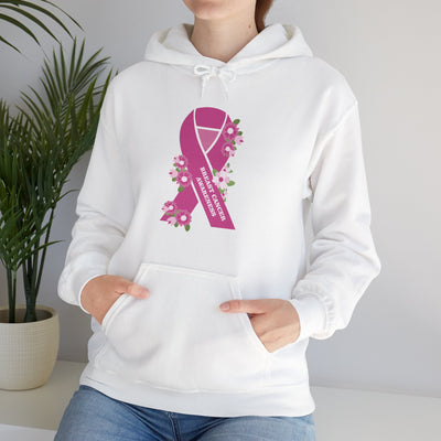 Floral Hope Ribbon Hooded Sweatshirt