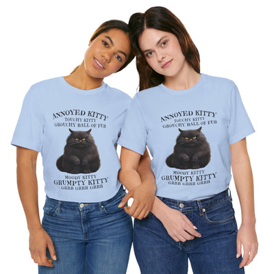 Annoyed Kitty Short Sleeve Tee