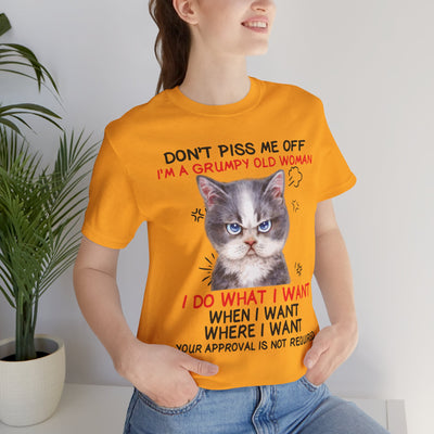 Angry Cat Short Sleeve Tee