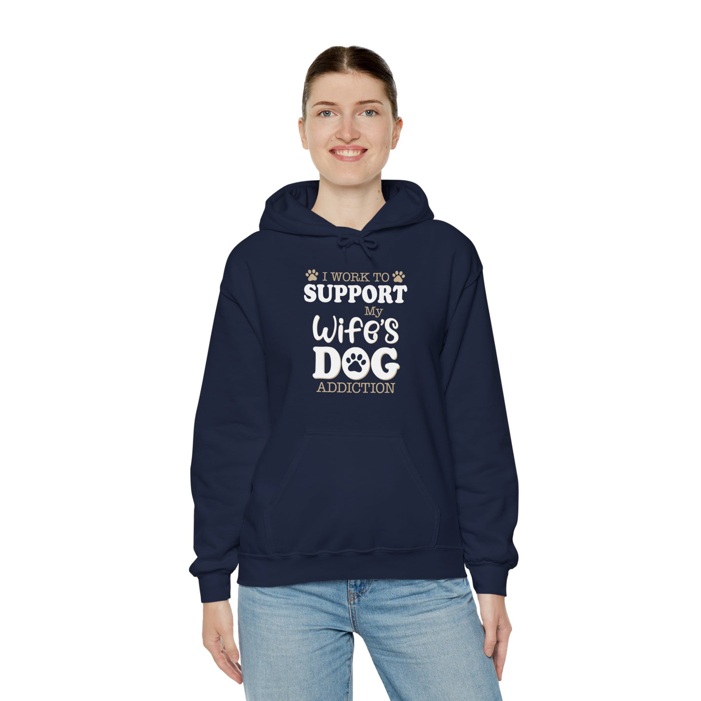 Support  My Wife Dog Hooded Sweatshirt