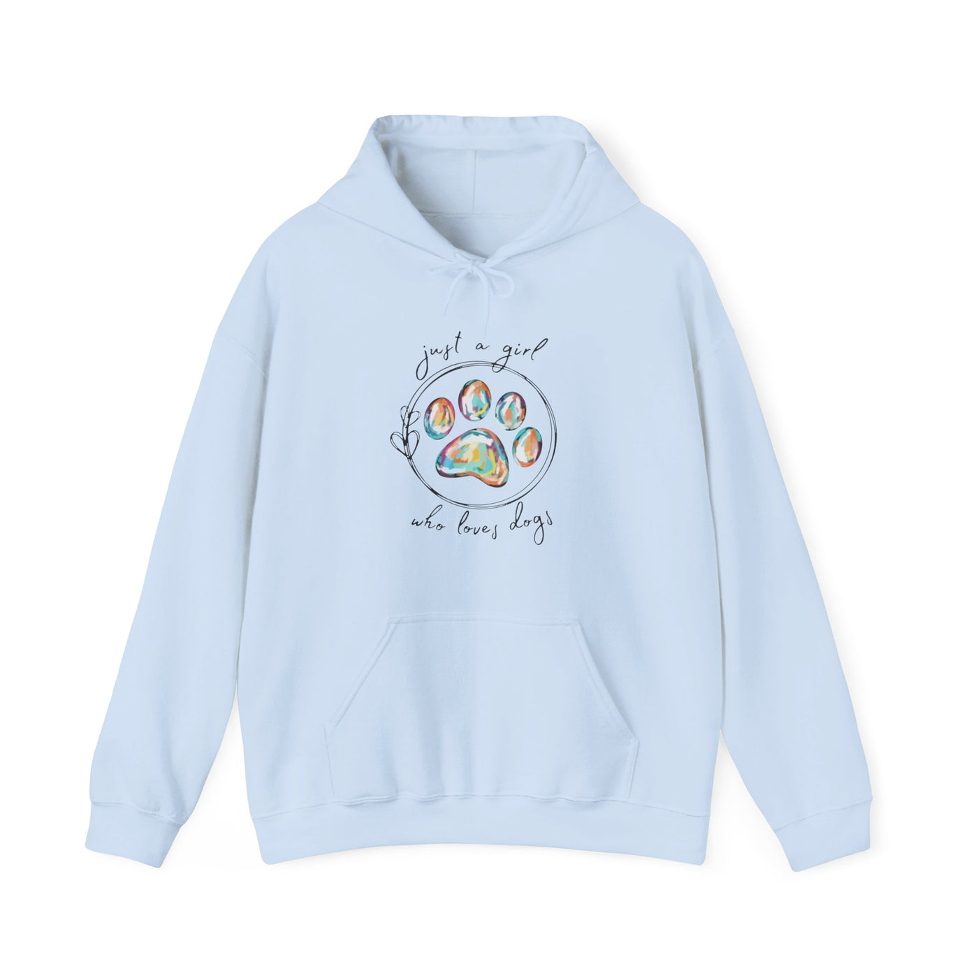 Just A Girl How Loves Dogs Hooded Sweatshirt