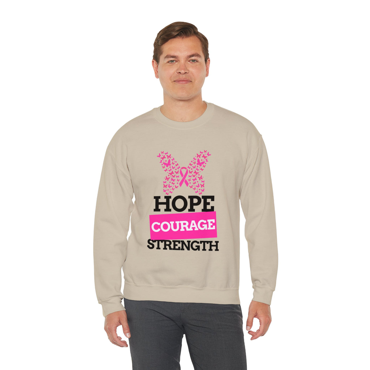 Hope.Courage.Strength Crewneck Sweatshirt