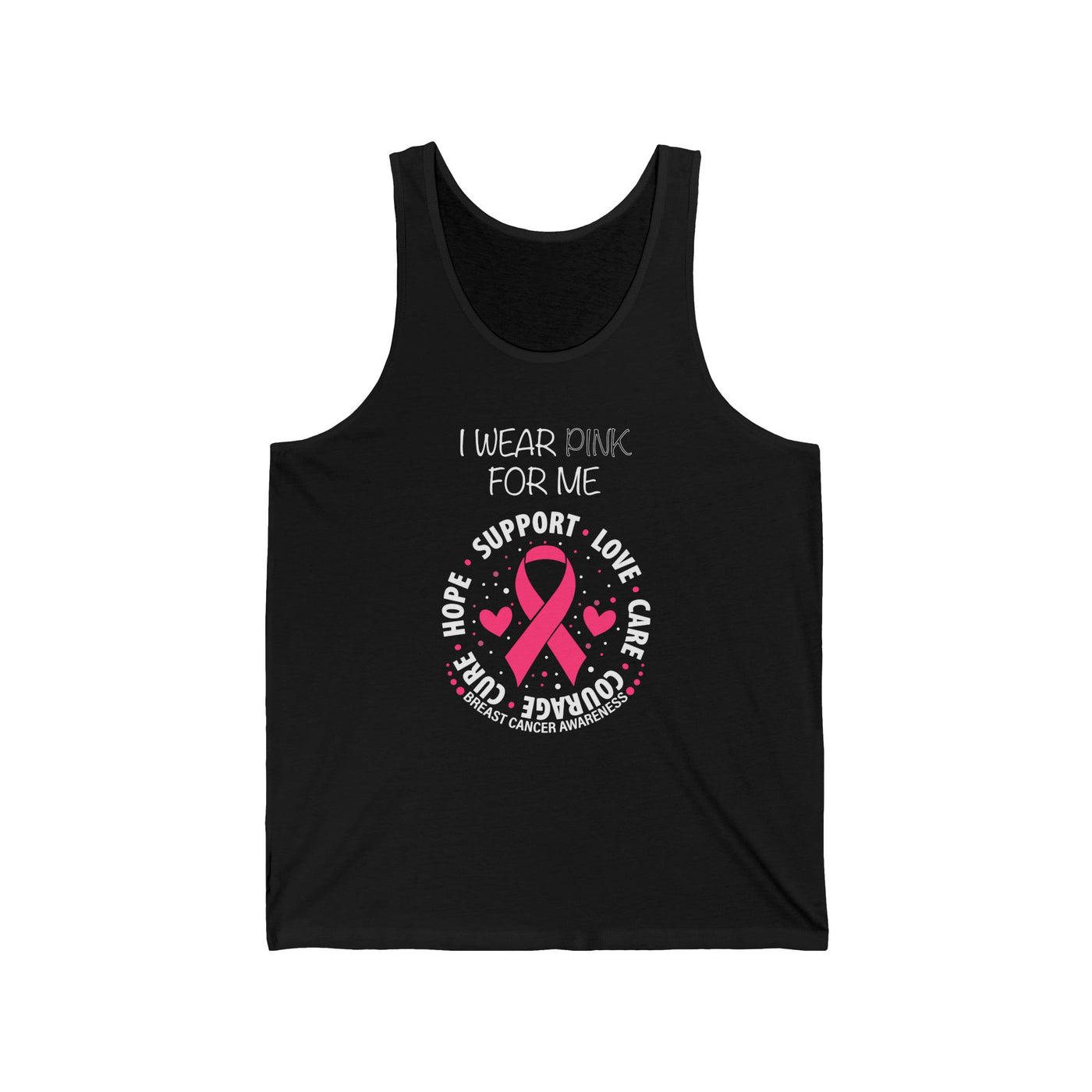 I WEAR PINK FOR ME Jersey Tank