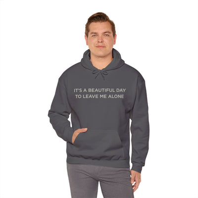 Beautiful day to leave me alone Hooded Sweatshirt