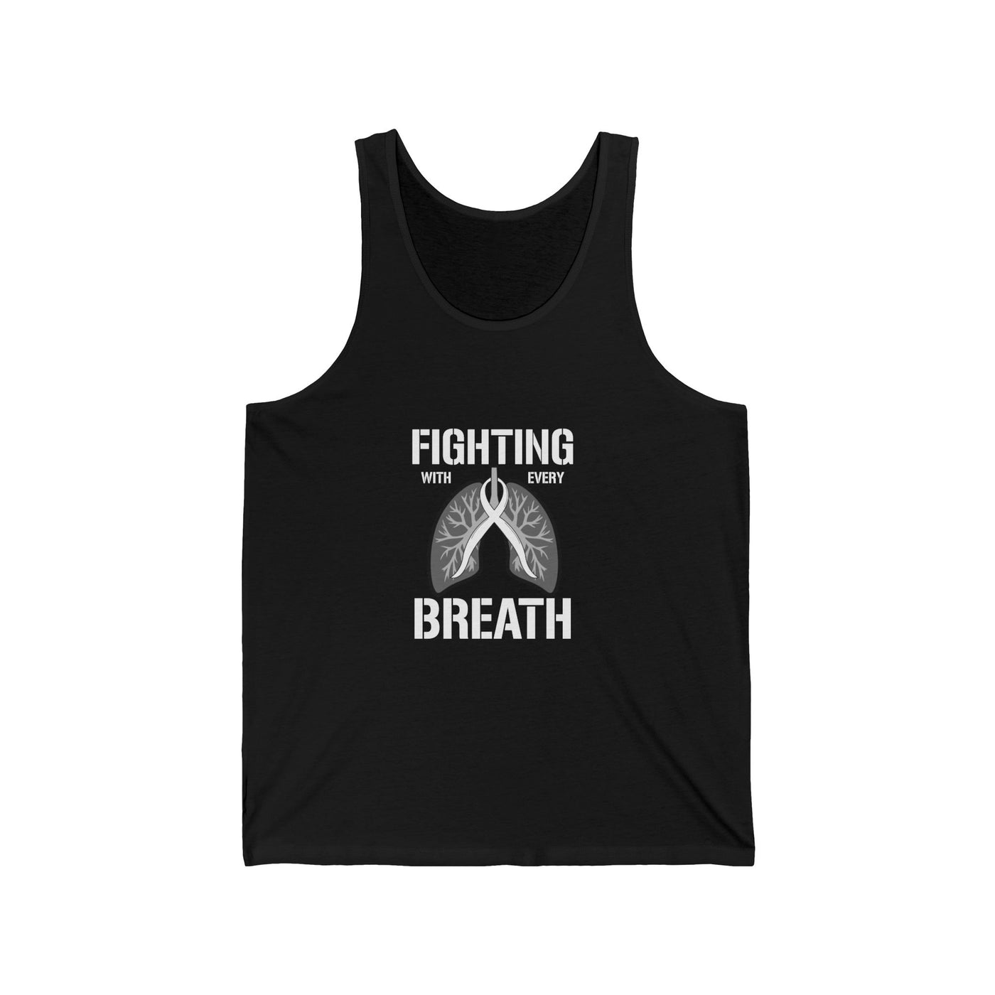 Fighting  With Every Breath Jersey Tank