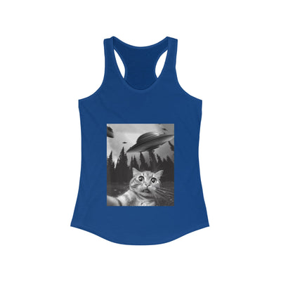 Cat Selfie Racerback Tank