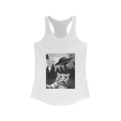 Cat Selfie Racerback Tank