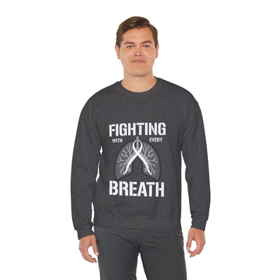 Fighting  With Every Breath Crewneck Sweatshirt