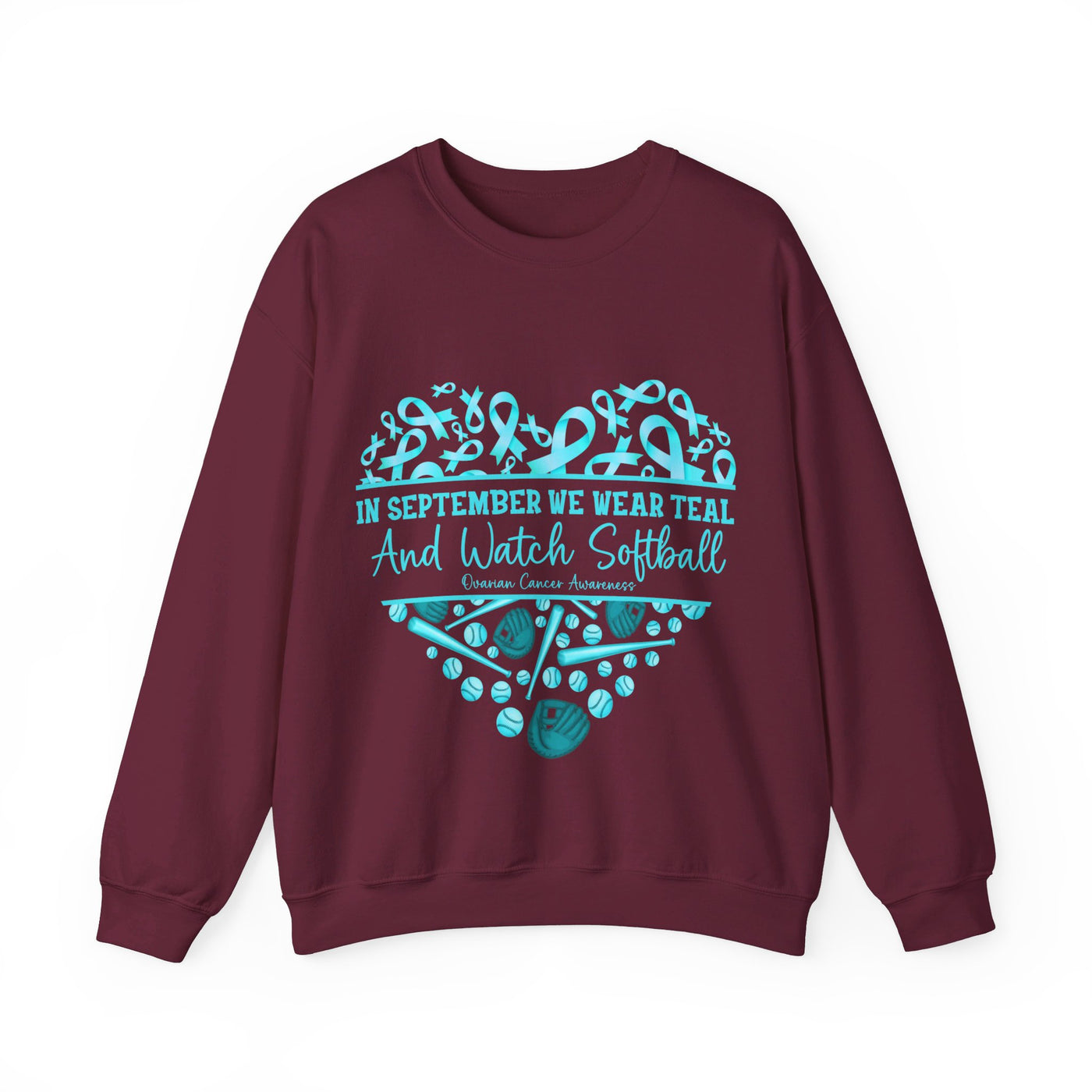 We Wear Teal Crewneck Sweatshirt