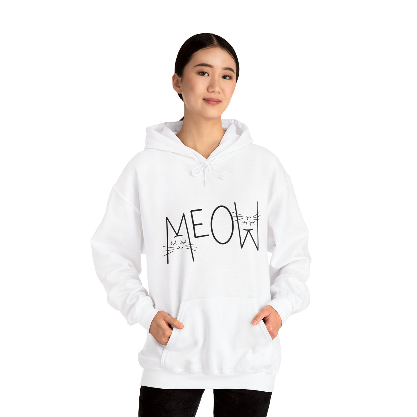 Cat Meow Hooded Sweatshirt