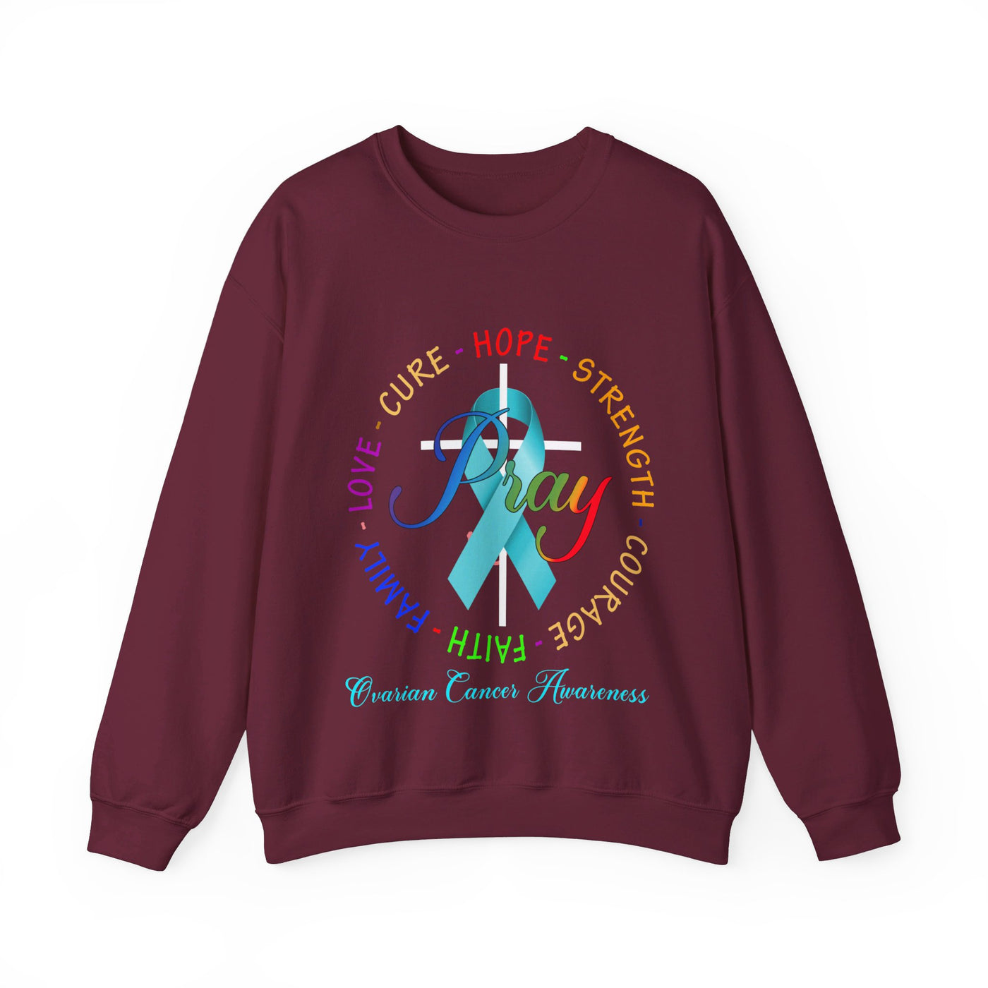 Ovarian Cancer Awareness Crewneck Sweatshirt