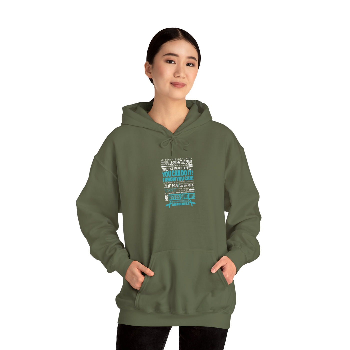 Never Give Up! Hooded Sweatshirt