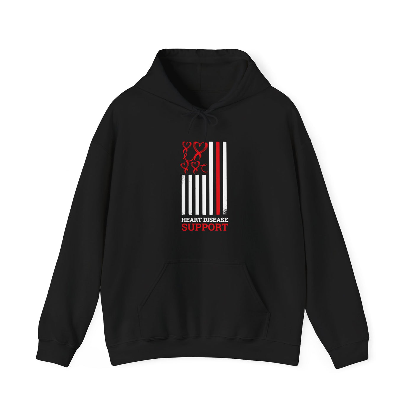 Heart Disease Support Hooded Sweatshirt