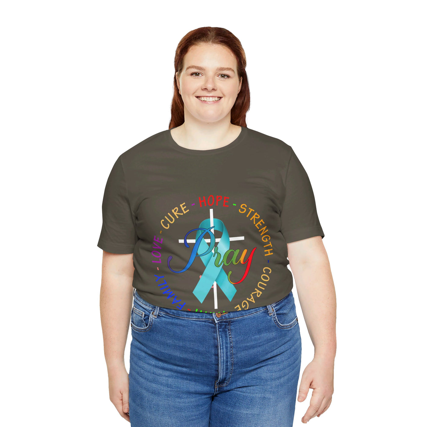 Ovarian Cancer Awareness Short Sleeve Tee