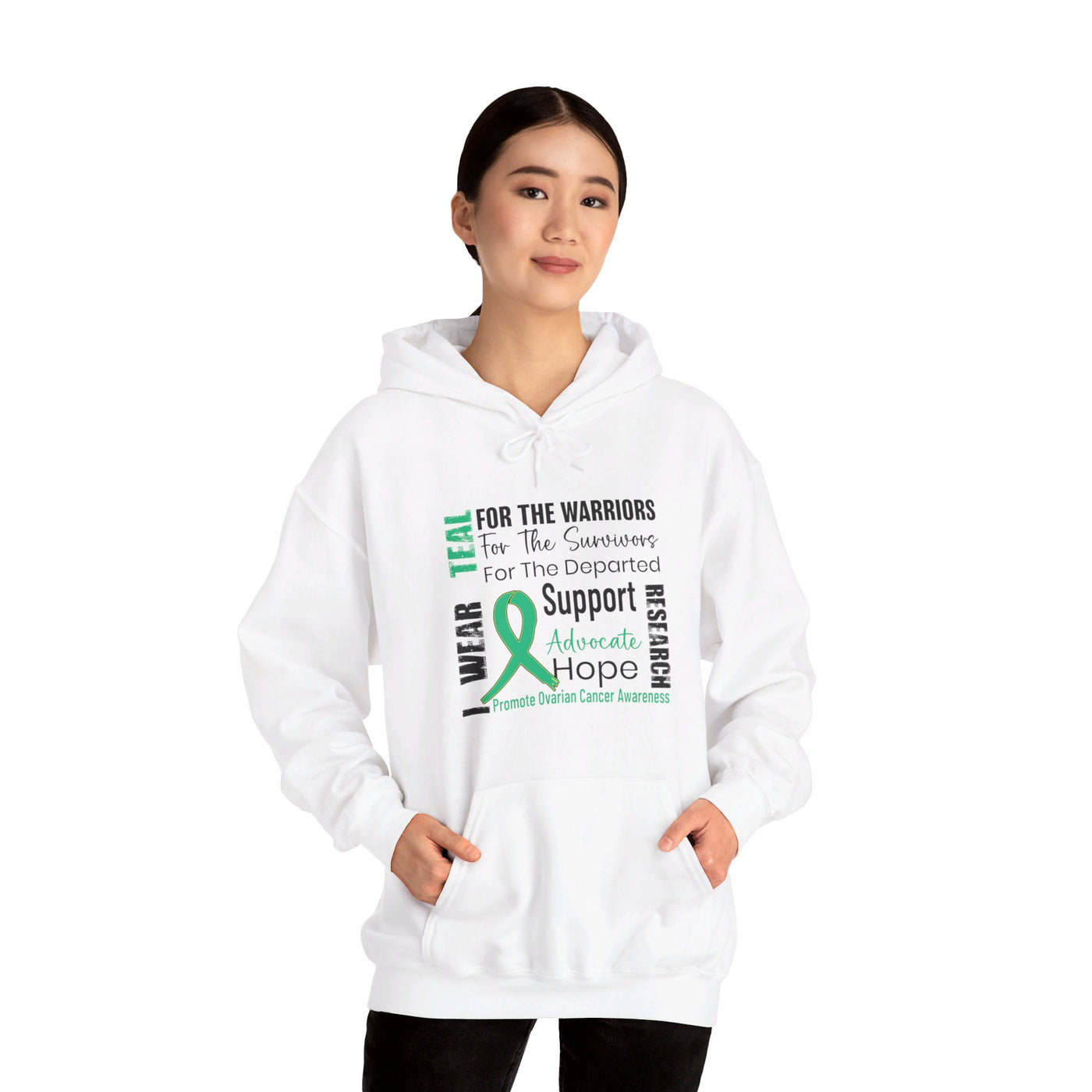 Ovarian Cancer Awarness Hooded Sweatshirt