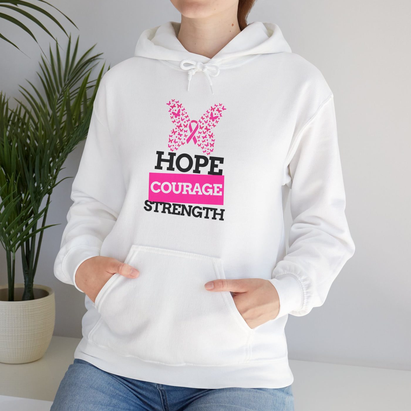 Hope.Courage.Strength Hooded Sweatshirt