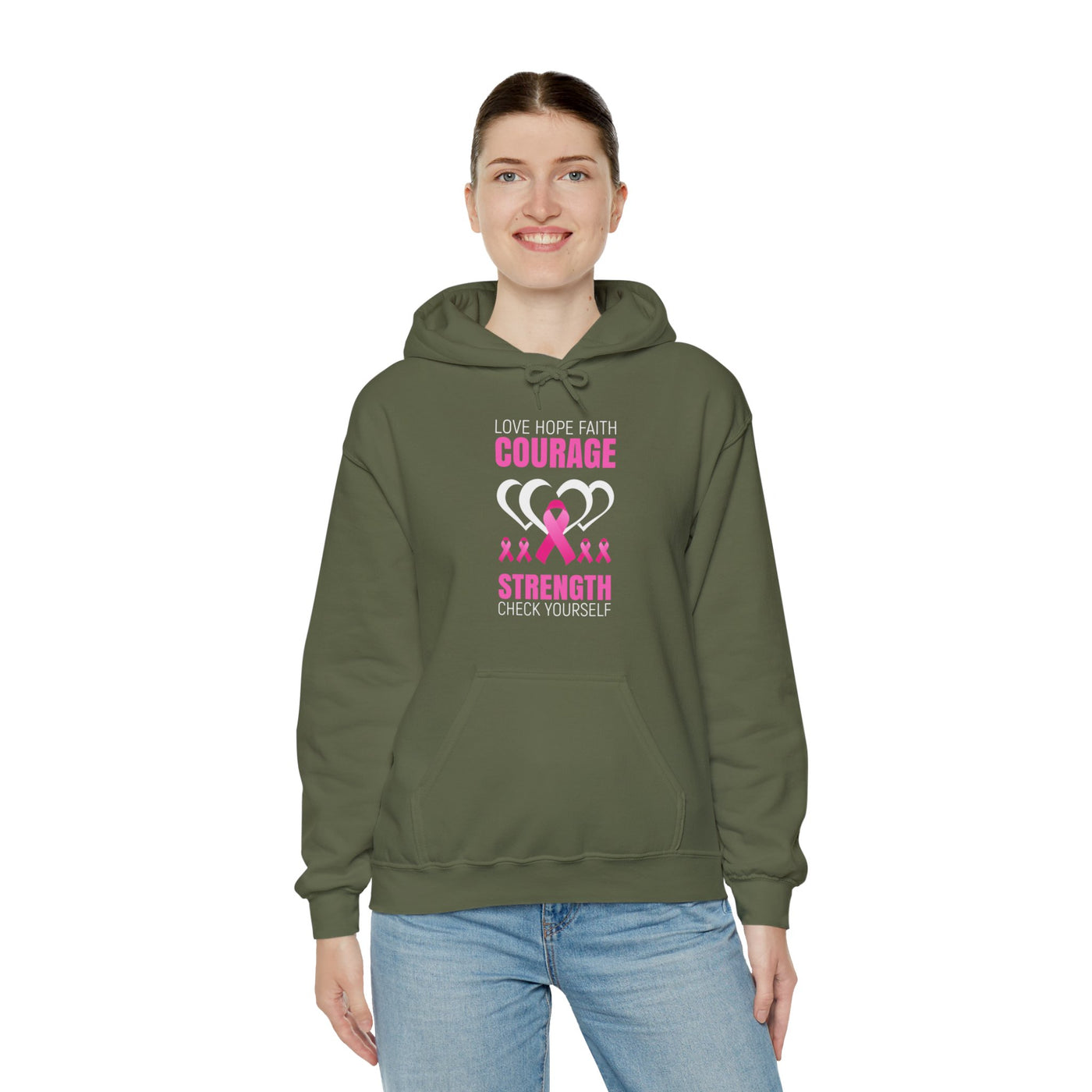 Love hope faith Hooded Sweatshirt