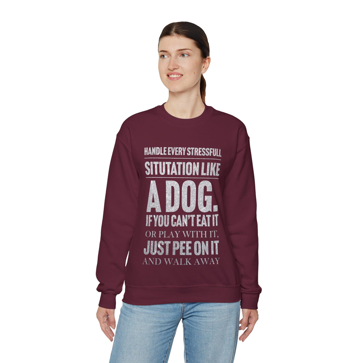 Handle every stressfull Crewneck Sweatshirt