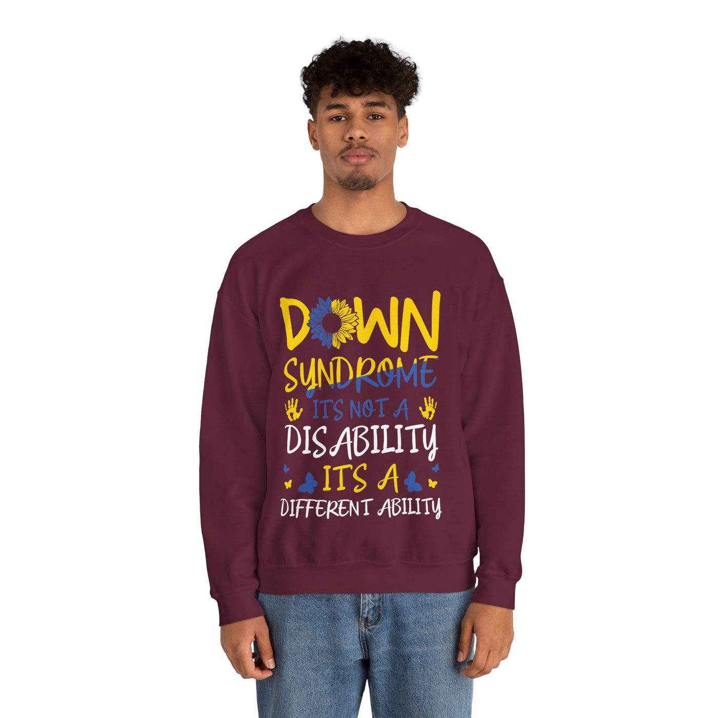 DOWN SUNDROME Crewneck Sweatshirt