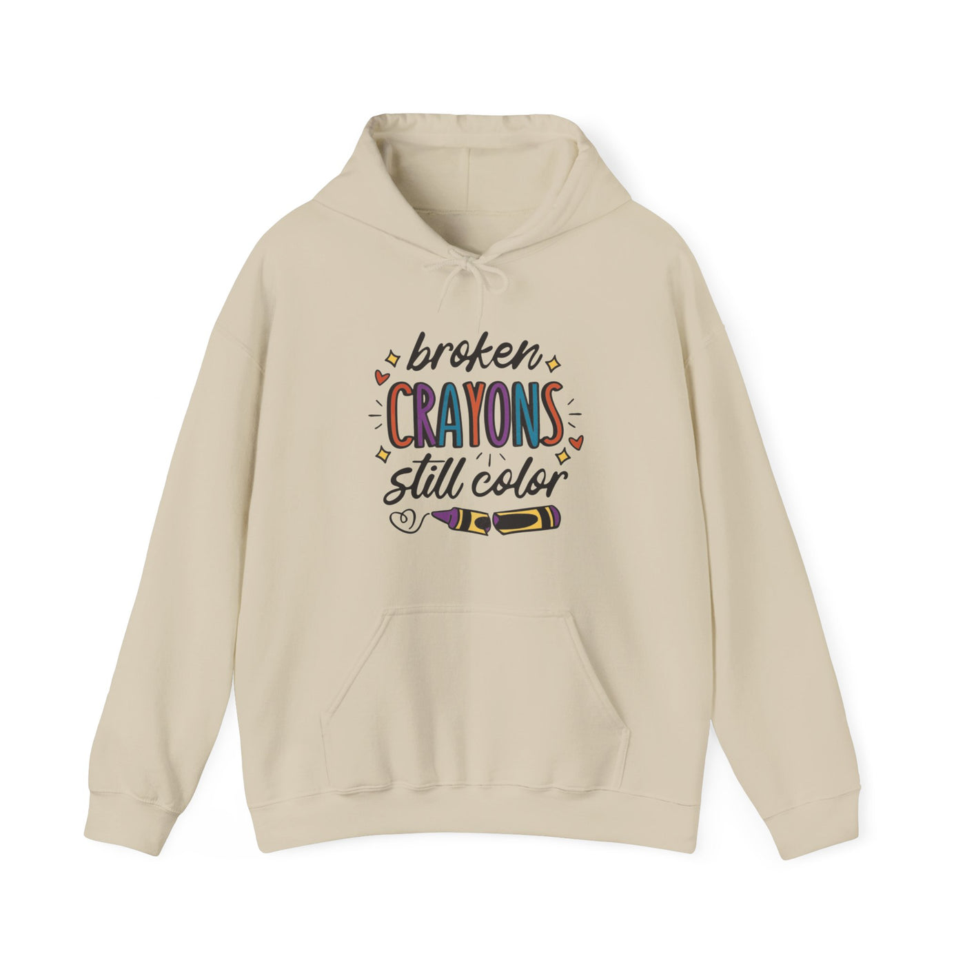 Broken Crayons Hooded Sweatshirt