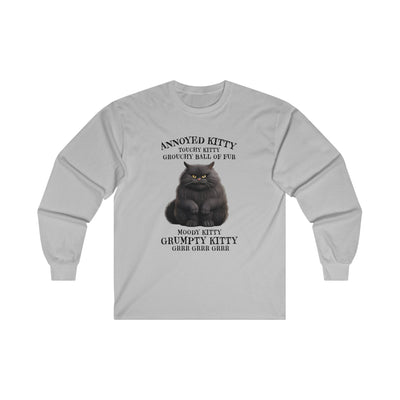 Annoyed Kitty Long Sleeve Tee