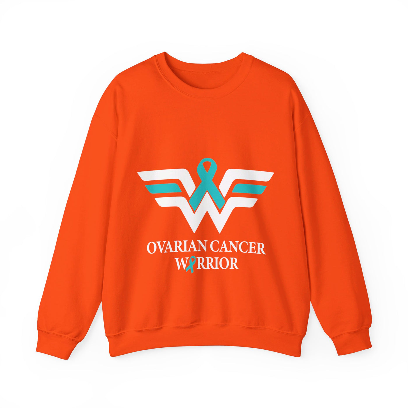 Ovarian Cancer Warrior Crewneck Sweatshirt