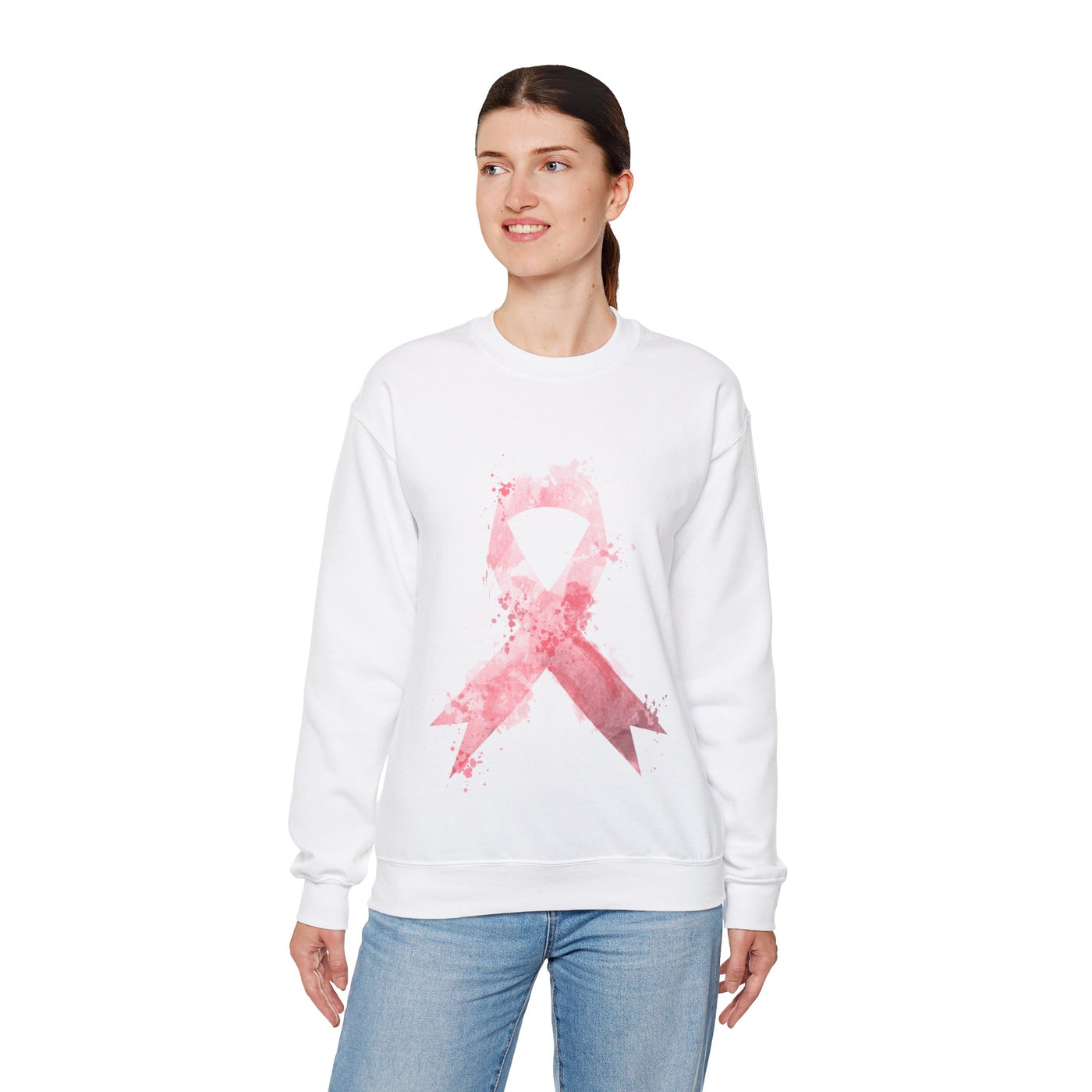 Hope Ribbon Crewneck Sweatshirt