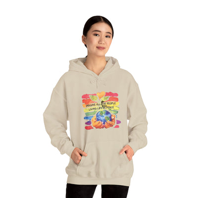 People living life in peace Hooded Sweatshirt