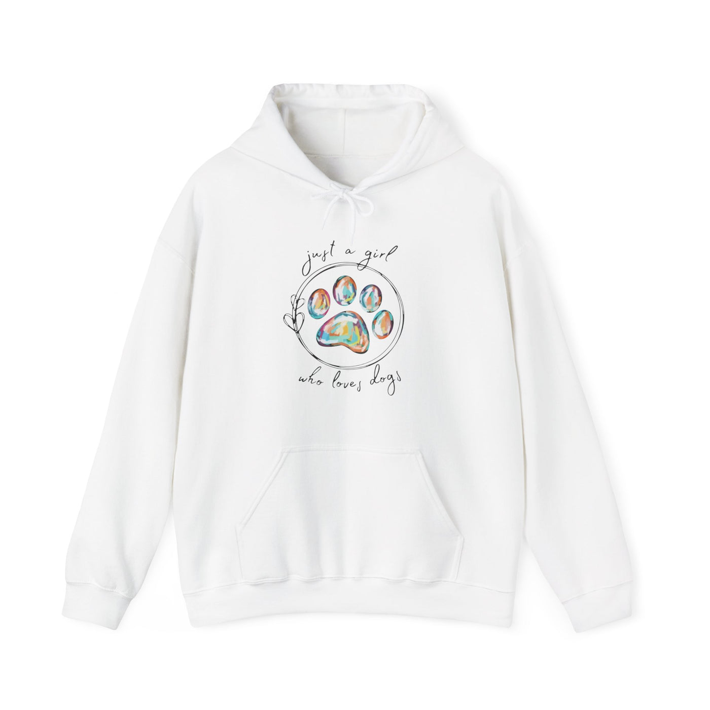 Just A Girl How Loves Dogs Hooded Sweatshirt