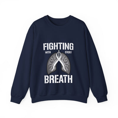 Fighting  With Every Breath Crewneck Sweatshirt