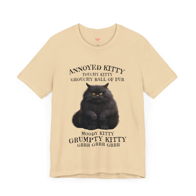 Annoyed Kitty Short Sleeve Tee