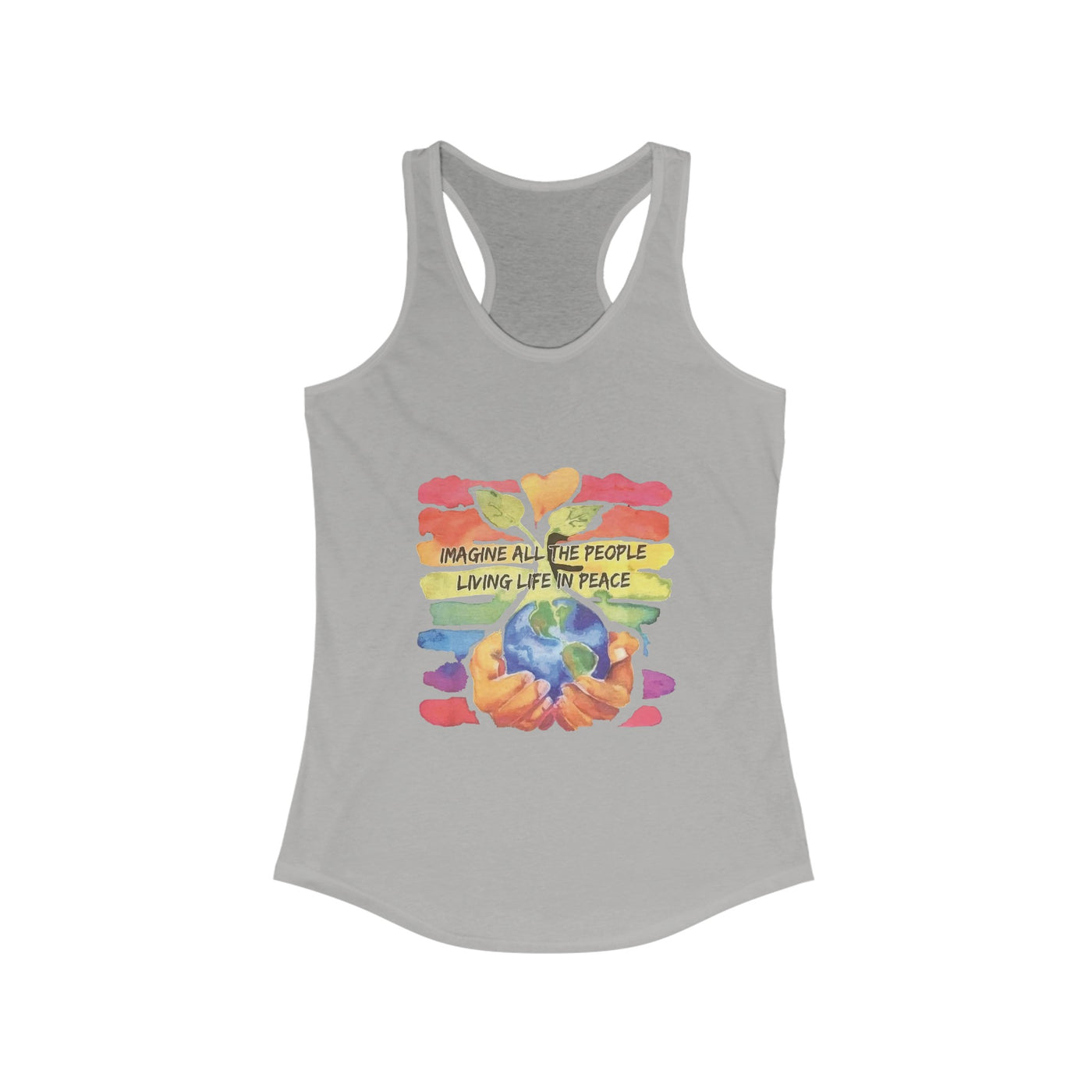 People living life in peace Racerback Tank