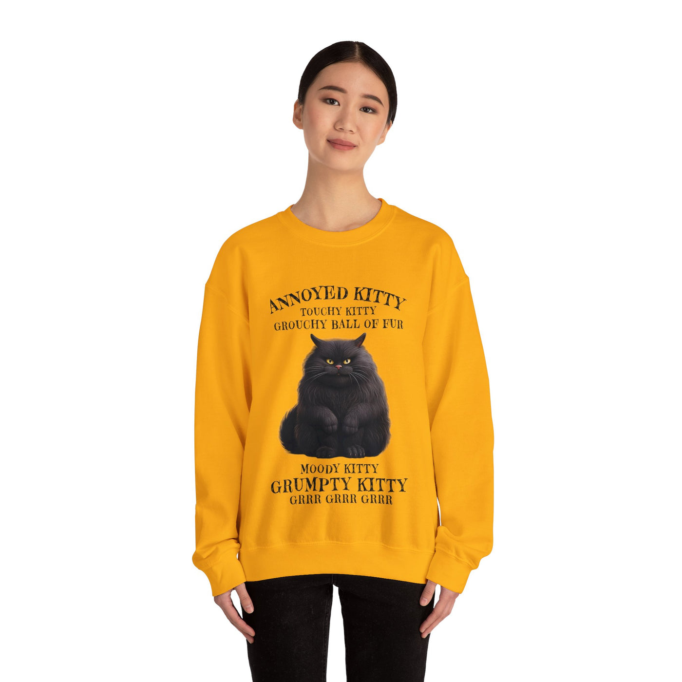 Annoyed Kitty Crewneck Sweatshirt