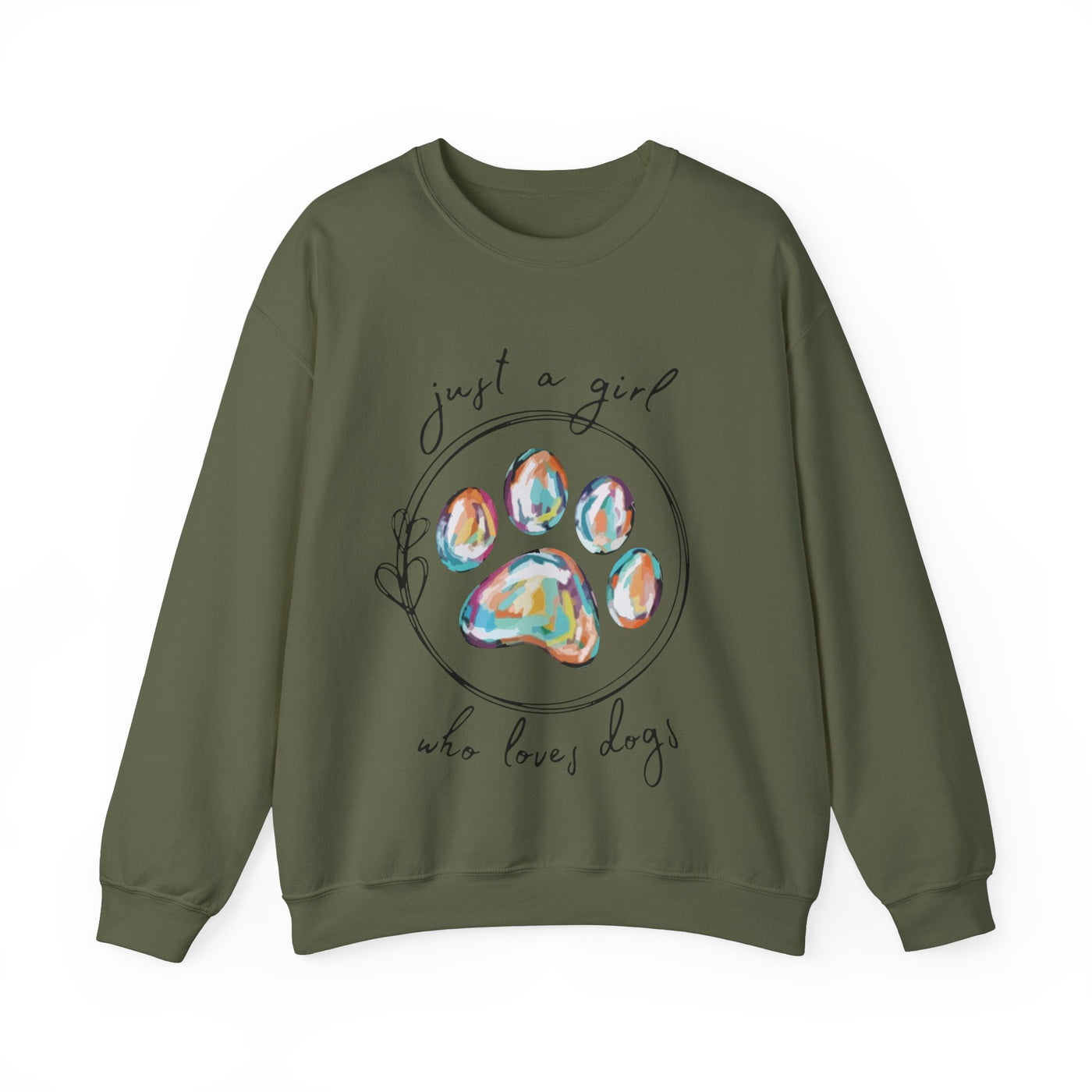 Just A Girl How Loves Dogs Crewneck Sweatshirt