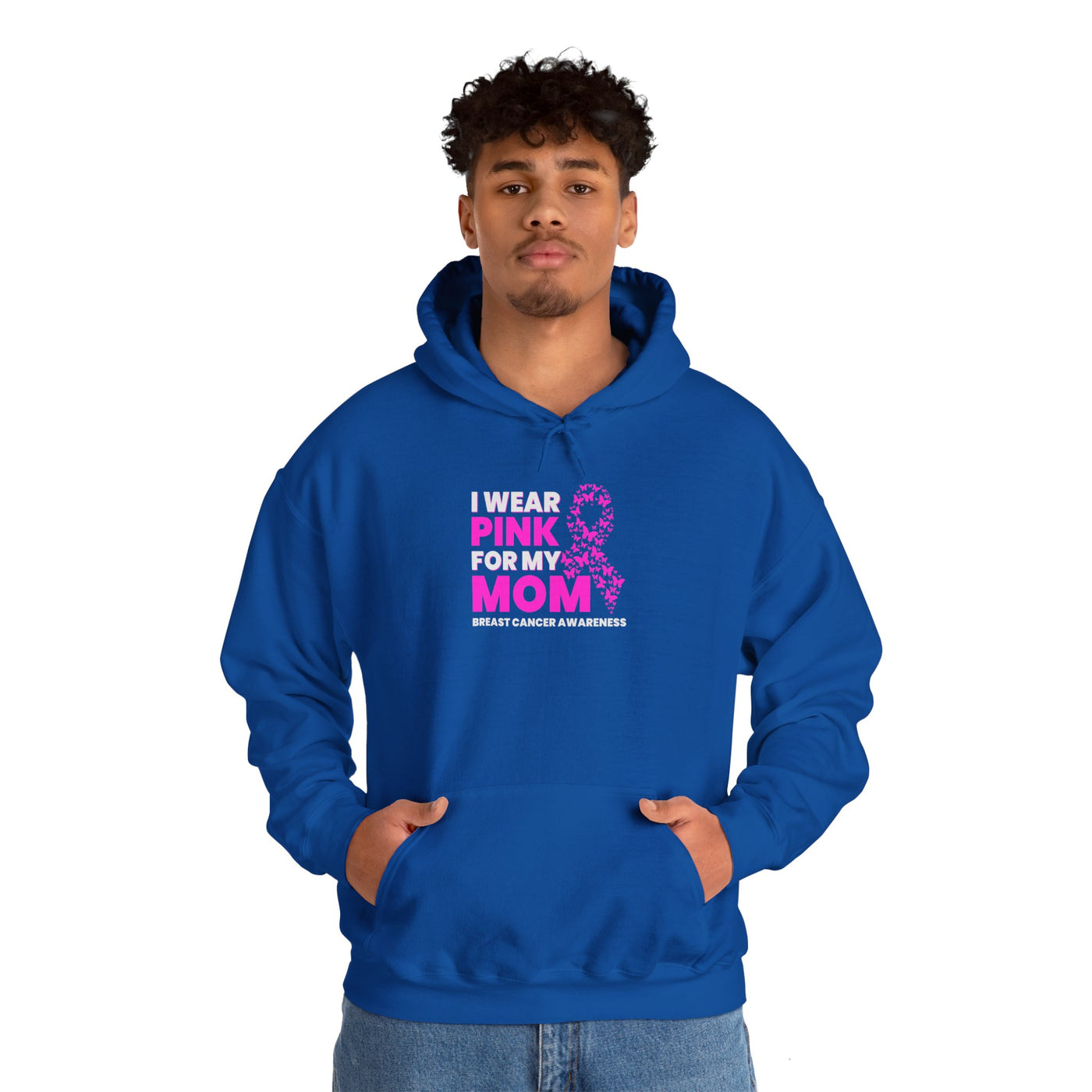 I Wear Pink For My Mom Hooded Sweatshirt