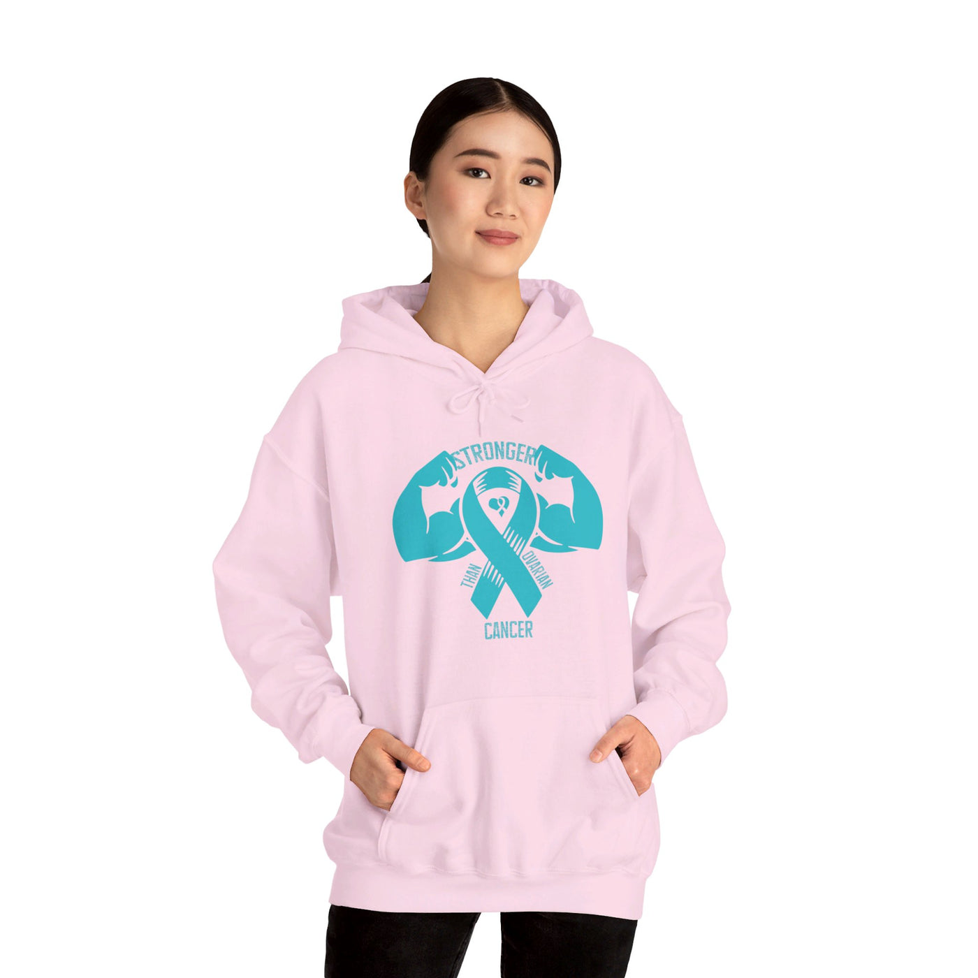 Stronger Than Ovarian Cancer Hooded Sweatshirt