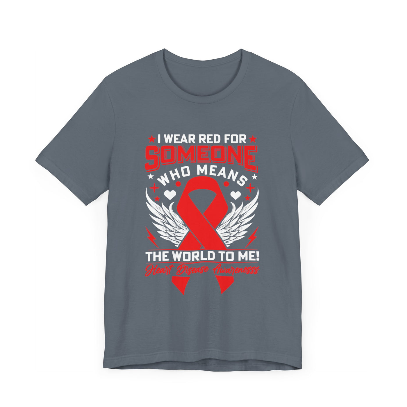 I wear red for someone Short Sleeve Tee