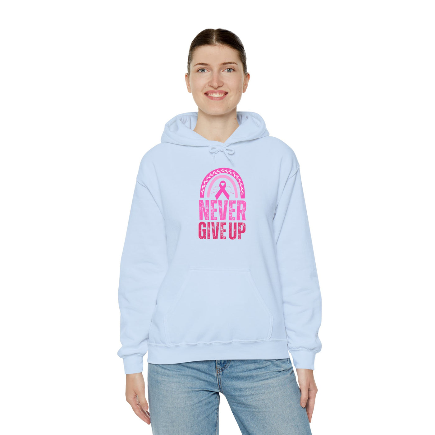 Never Give Up Hooded Sweatshirt