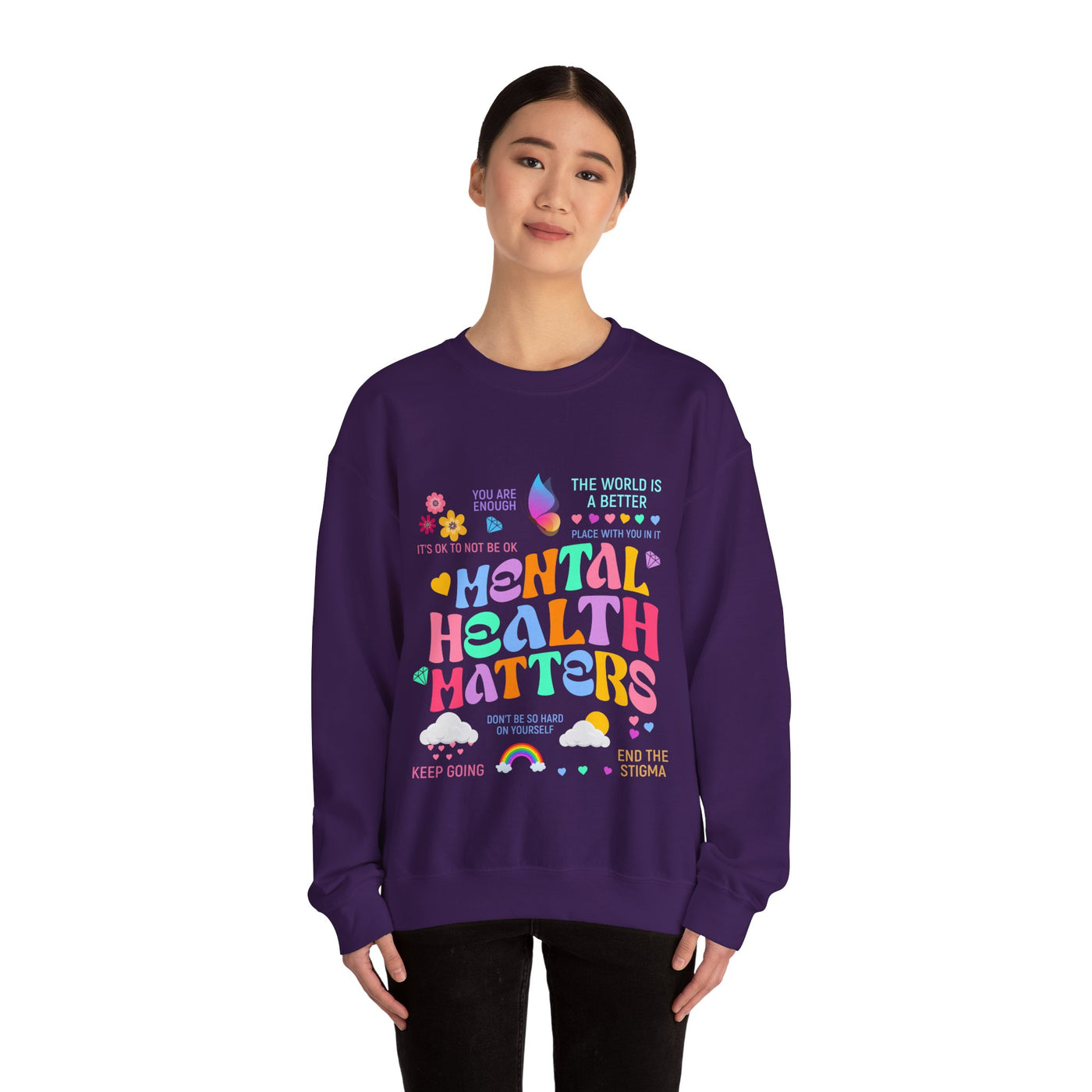 The world is a better Crewneck Sweatshirt