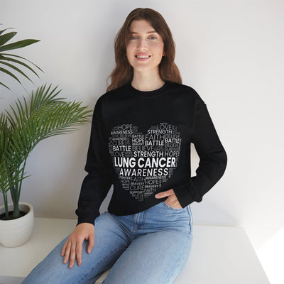 Lung Cancer Awareness Crewneck Sweatshirt