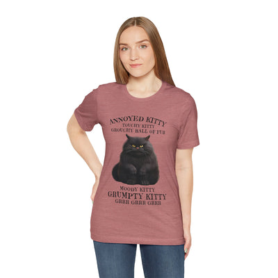 Annoyed Kitty Short Sleeve Tee