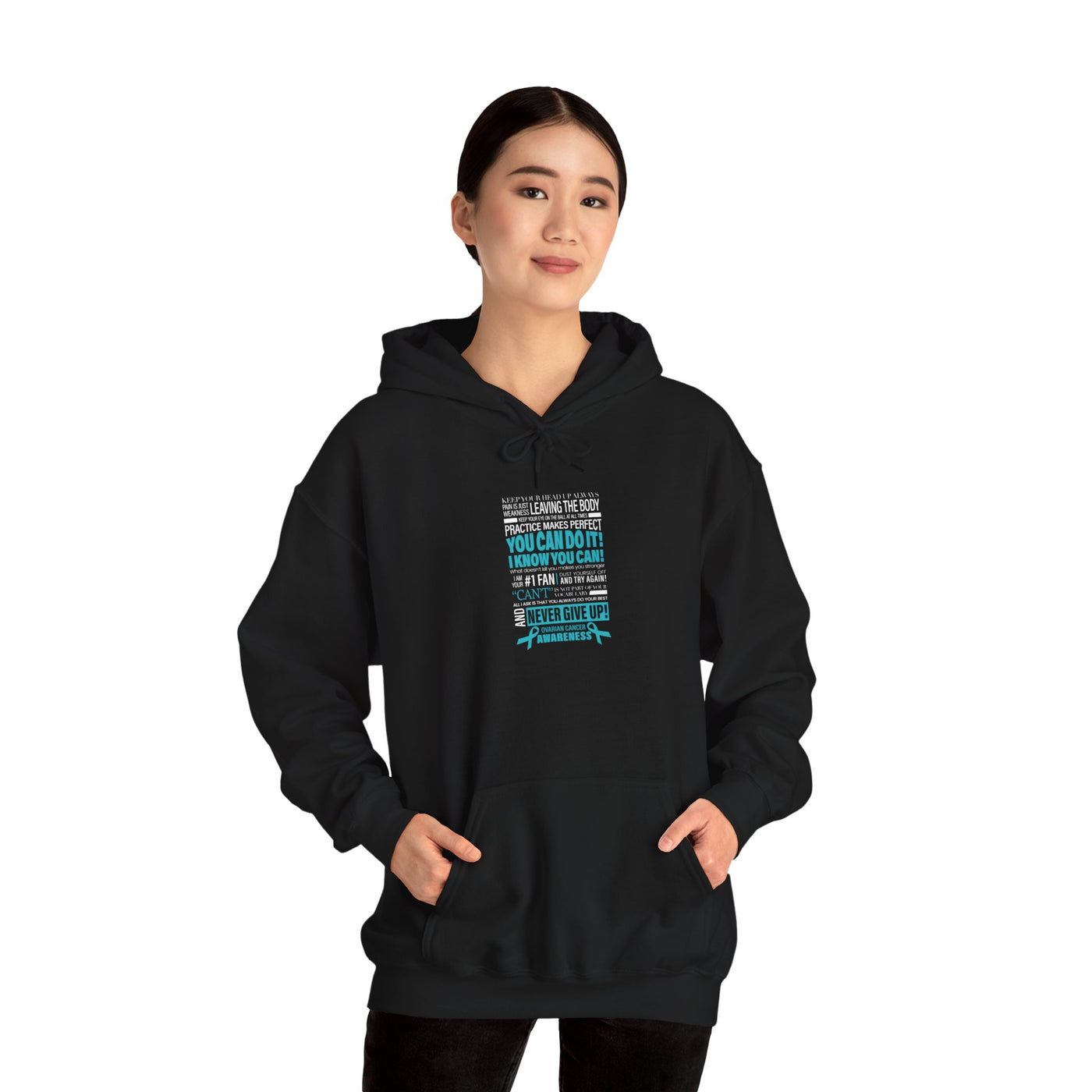 Never Give Up! Hooded Sweatshirt