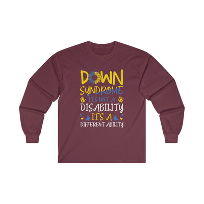 DOWN SUNDROME Long Sleeve Tee