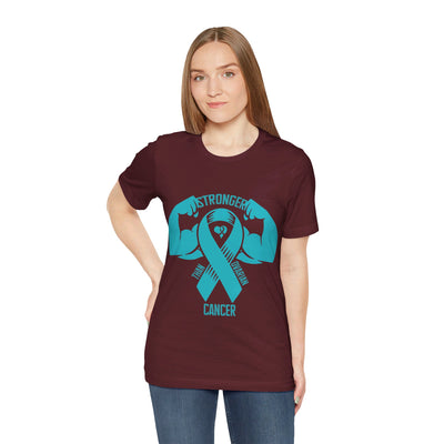 Stronger Than Ovarian Cancer Short Sleeve Tee